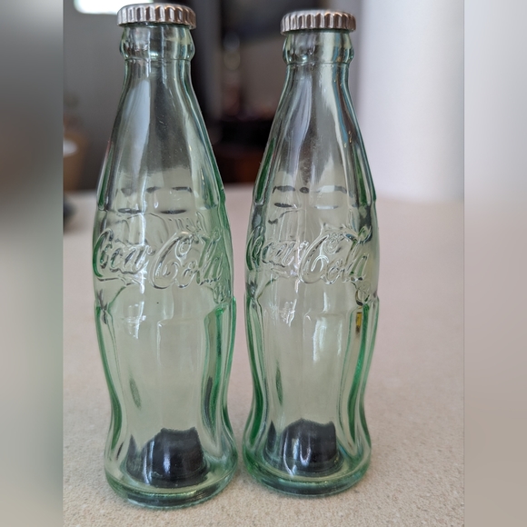 Coca Cola Other - Coca-Cola glass salt & pepper shakers